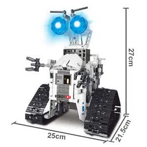 Bouwsteen Rc Robot Speelgoed Kits Afstandsbediening Robot Klik Samen Engineering Kits Stam Gebouw Speelgoed Voor Kinderen