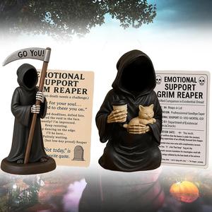 Nouvelle figurine religieuse de la mort émotionnelle pour Halloween - Résine époxy écologique - Product Image 2