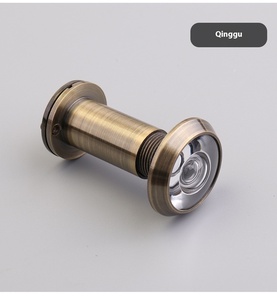 Visière de porte en cuivre à 200 degrés au design moderne personnalisée, coupe-feu pour usage domestique, or - Product Image 6