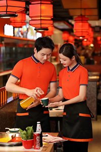 Livraison de fast-food pilote évacuant l'humidité uniformes Polo t-shirt courrier travailleur tissu personnaliser Logo uniforme travail Polo chemise - Product Image 4
