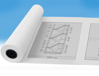 Papel de Plotter de Alta Calidad Qiyin, Rollo de Papel Bond Blanco para Dibujo CAD, Papel de Ingeniería, Venta al por Mayor de Fábrica