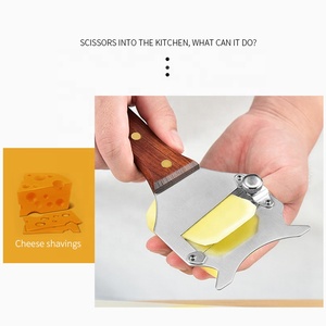 Đa lưỡi rau <span class=keywords><strong>Slicer</strong></span> có thể điều chỉnh thép không gỉ pho mát sô cô la Truffle <span class=keywords><strong>Slicer</strong></span> với gỗ xử lý - Product Image 2
