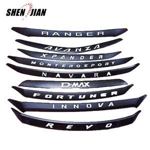 อุปกรณ์ตกแต่งรถยนต์โครเมี่ยม Lip Edge Trim ริมฝีปากด้านหน้าสำหรับ Toyota INNOVA Isuzu MU-X <span class=keywords><strong>Ford</strong></span> <span class=keywords><strong>EVEREST</strong></span> FORTUNER XPANDER - Product Image 2