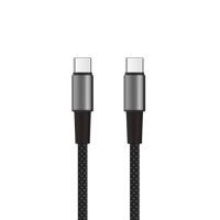 Kabel Data kepang kustom, kabel pengisian daya Cepat 60W 100W 3A 1 2 Meter Tipe C USB C ke USB C UNTUK iPhone Android