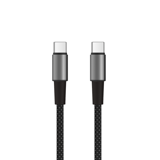 Custom Braided Cable 60W 100W 3A 1 2 Meter Type C Data Cable USB C to USB C Fast Charging Cable for iPhone Android