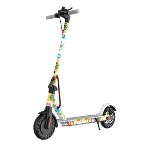 Electric Scooter 6Ah Brushless Motor Folding Urban Commuter Unisex Red Black Design - Product Image 2