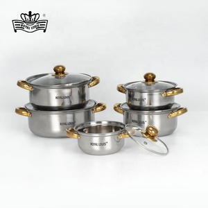Lot de 10 casseroles en acier inoxydable personnalisables à prix réduit pour casseroles à soupe coffret cadeau commercial batterie de cuisine - Product Image 3