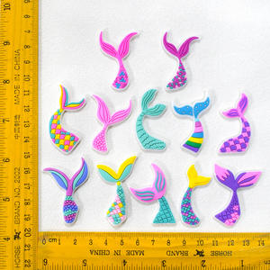 Charmes de <span class=keywords><strong>chaussures</strong></span> en forme de queue de sirène, accessoires de <span class=keywords><strong>chaussures</strong></span> unisexes en caoutchouc souple PVC, décoration de <span class=keywords><strong>chaussures</strong></span> de plage de dessin animé DIY, nouveau design mignon - Product Image 2