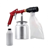 Pistolet de sablage professionnel pour machine de sablage, atomiseur antirouille avec sac à poussière, pistolet de décapage de rouille 1 kg