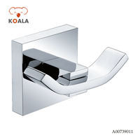 Koala Factory - Vente en gros - Porte-serviettes mural en laiton moderne pour hôtel - Crochet en métal pour vêtements et serviettes