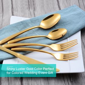 Juego de Cubiertos de Acero Inoxidable Dorado para Fiestas, Estilo Clásico, para Hotel/Restaurante/Uso Doméstico - Product Image 3