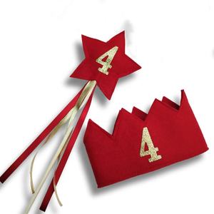 Diadema de Corona y Varita de Hada con Estrella para Niñas, 2 Piezas, Accesorios para el Cabello para Ramadán, Graduación y Fiestas de Cumpleaños - Product Image 5