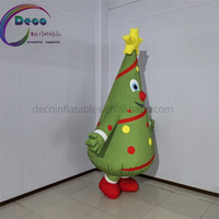 Costume de sapin de Noël gonflable géant pour fête de Noël, événement commercial, décoration, spectacle