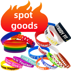 Envío en 24 horas, la respuesta más rápida, pulsera de silicona con citas inspiradoras alemanas personalizables para motivarse - Product Image 4