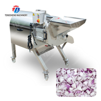 Industriële Ui Aardappel Wortel Kool Snijmachine Kiwi Fruit Appel Mango Groente Dicer Snijmachine