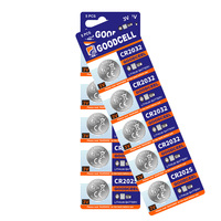 Batería de Botón de Litio GOODCELL Cr2032 de 3V y 240mAh para Relojes, Controles Remotos, Herramientas Eléctricas, Electrodomésticos y Juguetes