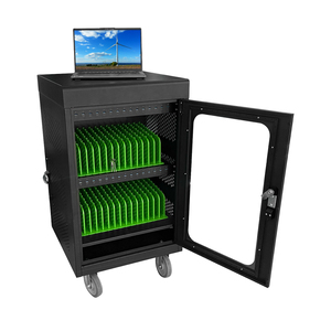 حديث 30 وحدة كمبيوتر لوحي باد جهاز كمبيوتر محمول Chromebook تخزين UVC عربة شحن خزانة للمدرسة - Product Image 1