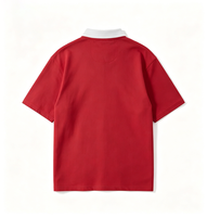 Polo de Manga Corta para Hombre con Cuello en Contraste, Tela Piqué, Transpirable, Absorbe la Humedad, Secado Rápido, para Golf, Negocios, Casual, Uso Diario