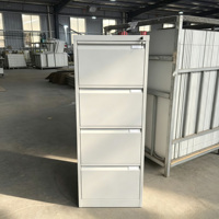 Meubles de bureau, armoire à dossiers verticale en métal à 4 tiroirs avec tiroirs verrouillables, format A4, classeur pour documents de format lettre