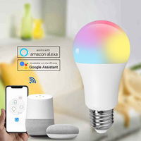 Ampoule LED intelligente RGB Lampara Bombillo GU10 A60 A70 C37 Zigbee Wifi Rgbcw Tuya Alexa 5W 9W Spot sans fil E27 Type de base