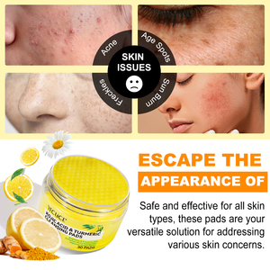 Lingettes Démaquillantes et Nettoyantes Visage YECUCE, Disques Nettoyants Exfoliants à l'Acide Kojique et au Curcuma - Product Image 5