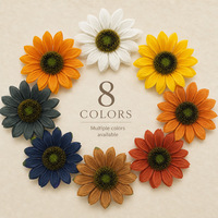 Promo! 8 Warna Kain Bunga Matahari Daisy Kepala Bunga Buatan Grosir Bunga Artificial DIY Karangan Bunga Dekorasi Rumah Pernikahan