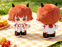Boneka Karakter Game Lucu Kawaii 20cm, Boneka Plush Kecil Isi Kapas Lembut dengan Warna & Desain Kustom untuk Hadiah Anak