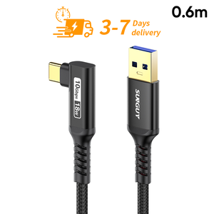 Échantillon gratuit SUNGUY Câble de charge USB C 0,6 m 18W Câble d'alimentation USB Câble de charge rapide Câble de données Accessoires mobiles Vente en gros pour le marché européen - Product Image 1