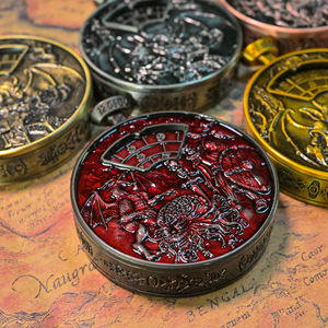 Meilleures ventes d'usine : Dés à double face en métal, dés à spinner Cthulhu couleur unie pour les joueurs de jeux de rôle sur table <span class=keywords><strong>5e</strong></span> - Product Image 5