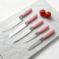 Ensemble de couteaux de chef chinois Fulwin en acier inoxydable avec lames 3CR13, manches durables et écologiques avec peinture par pulvérisation