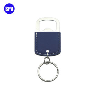 Abridor de Botellas de Cuero Sintético Marrón Oscuro con Llavero, Logotipo Personalizado, Grabado Láser, Diseño Moderno, Set de Regalo Promocional - Product Image 6