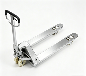 Transpaleta Manual de Acero Inoxidable WELIFTRICH, Capacidad de 3000 kg, Disponible con Ruedas de Nylon o PU - Product Image 1