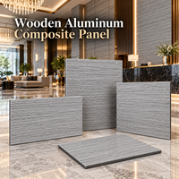 Panneau composite en aluminium à grain de teck de 4 mm, revêtement PVDF, panneau ACM pour la décoration de façade d'entrée