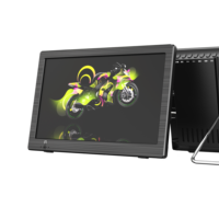 Téléviseur portable d'extérieur LED plasma 9,5 pouces avec résolution HD, batterie rechargeable, numérique ATSC/DVB-T/ISDB-T