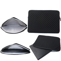 Sac d'ordinateur portable de voyage à rembourrage de diamant 13 13.3 pouces sac en néoprène pour ordinateur portable