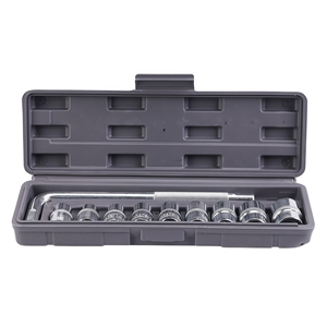Kit d'outils multifonctionnel pour le changement de pneus de voiture, jeu de clés à douille, 10 pièces, clé à molette, réparation automobile, démontage de pneus, clé à cliquet - Product Image 1