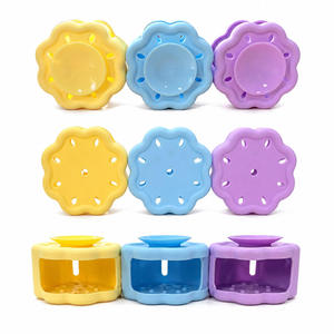 Supporto per vaporizzatore da <span class=keywords><strong>doccia</strong></span> in silicone con <span class=keywords><strong>ventosa</strong></span>, vassoio per aromaterapia a drenaggio rapido, porta sapone e bomba da bagno - Product Image 5