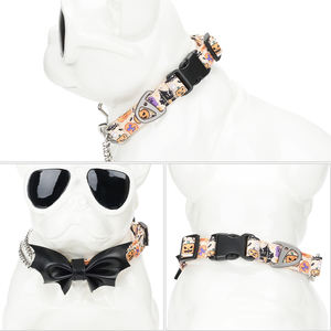 Nuevo lujo calabaza murciélago hebilla de plástico ajustable Halloween mascota perro pajarita <span class=keywords><strong>Collar</strong></span> - Product Image 4
