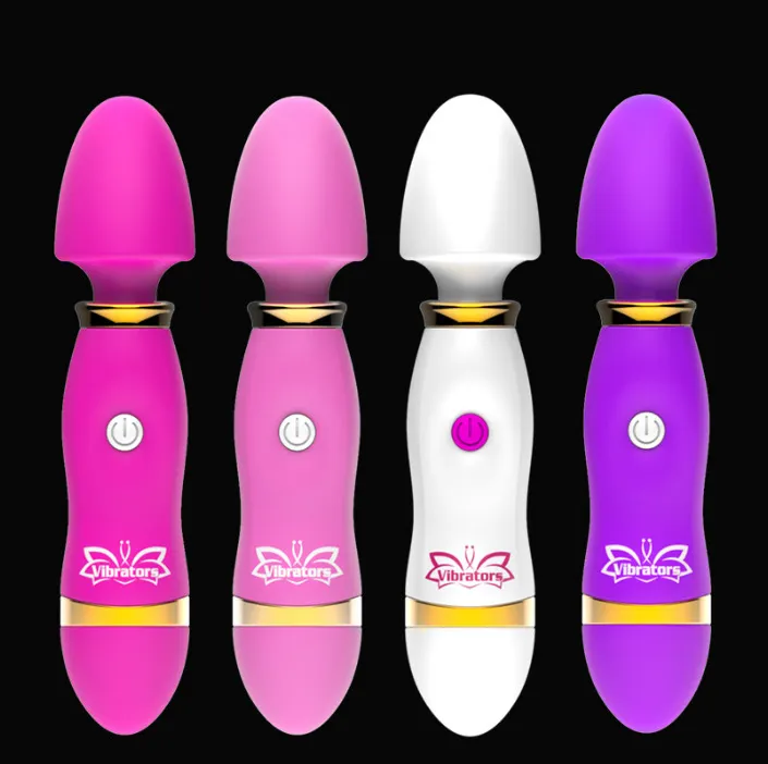 Mini White AV Stick Female Vibrator Wand Women Adult Products Sex Toys Clitoris Vibrating Massager Rod