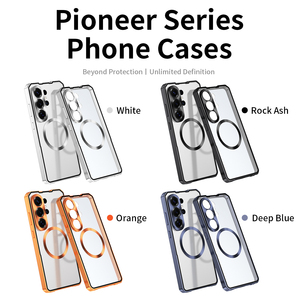 Funda Magnética Híbrida con Marco Metálico para Samsung Galaxy S26 S25 S24 Ultra A56 A36 A26 <span class=keywords><strong>A16</strong></span>, Carcasa Trasera Transparente Esmerilada de PC - Product Image 6