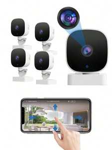 Caméra vidéo <span class=keywords><strong>K7</strong></span> WiFi avec zoom optique 10x-20x, alarme nocturne et sirène, stockage en nuage SD, détection de mouvement - Product Image 3