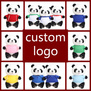 Custom 20CM Cartoon Panda Plush <b>Toys</b> with PP Cotton Padding <b>Stuffed</b> Animal <b>Soft</b> Dolls Ragdoll Logo Design Kids Birthday Gift - Product Image 2