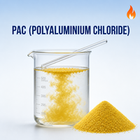 Polialuminium Klorida PAC Adsorbens Kelas Industri Bubuk Kuning Kemurnian 30% pH 4.0-6 Konsentrasi Efektif 99.99%