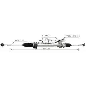 Crémaillère de direction assistée automatique pour Proton Saga BLM 08- PW891905