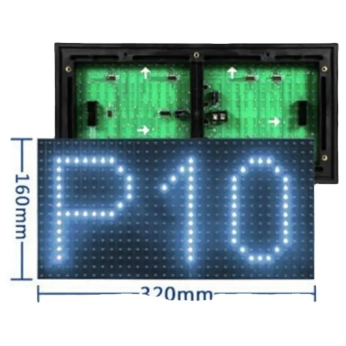 big promotion lower price than cost P10 single color outdoor DIP SMD white red green blue yellow led display module
