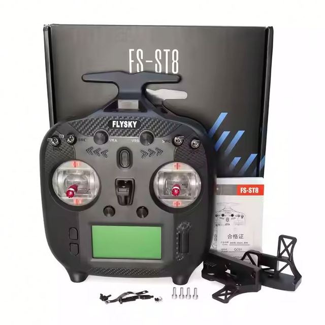 FLYSKY FS-ST8 2.4G 10CH ANT RGB Assistant 3.0 Radio Transmitter with FS-SR8 Receiver for RC Airplane Car Boat Robot FPV Drone