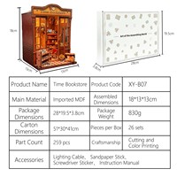 Y-TOP Nouveau Produit 2026 Kit de Bricolage 3D Book Nook, Kit Maison Miniature, Puzzle en Bois 3D, Kit Book Nook DIY pour Cadeau