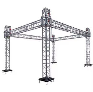 Armadura de techo portátil de aluminio ESI para escenario de concierto, boda y equipo de DJ, altavoces colgantes, armazón de escenario - Product Image 4