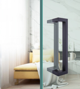 Condibe vuông thép không gỉ 304 double side cửa kính kéo xử lý - Product Image 5