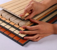 Panneaux acoustiques en bois imperméables de pointe, panneaux insonorisants modernes les plus vendus pour salon, chambre, hôtel, grand stock disponible